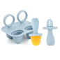 Stampi per Mini Ghiaccioli Bambini in Silicone – Set Riutilizzabile con Manici per Frutta, Yogurt e Latte Materno