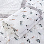 Copertina Neonato in Garza di Cotone 6 Strati 110×110 cm – Leggera, Traspirante e Morbida