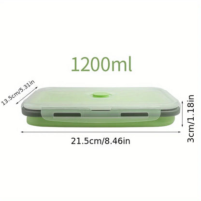 Contenitore Pappa Pieghevole in Silicone – Lunch Box Salvaspazio per Bambini e Mamme, Singolo o Set 4 Pezzi