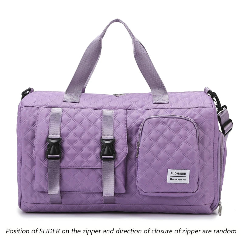 Borsone da Viaggio in Nylon Impermeabile con Scomparti Separati - Borsa Mamma Organizer Multifunzione