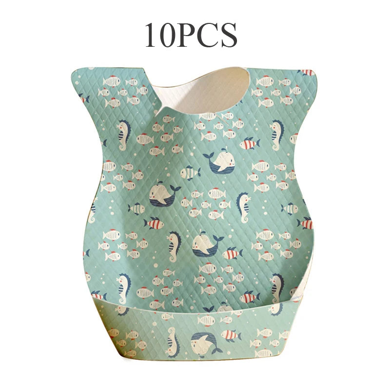 Bavaglini Impermeabili Usa e Getta a Casacca – Set 10 pz
