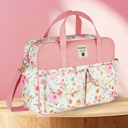 Borsa Fasciatoio Mamma e Neonato Impermeabile con Tracolla e Ampia Apertura