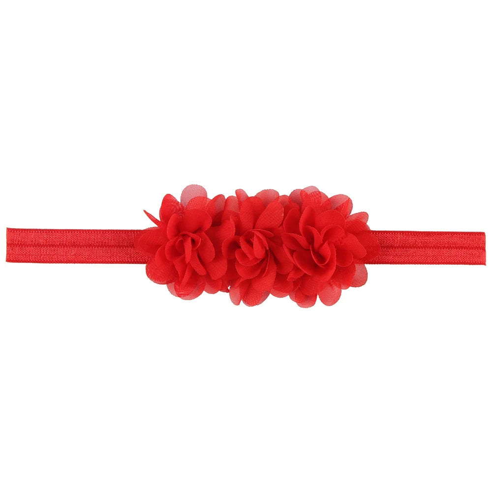 Fascia per Capelli con Fiore in Chiffon per Neonata e Bambina - Taglia unica (6 mesi - 3 anni)