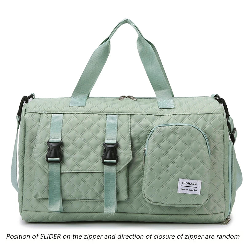 Borsone da Viaggio in Nylon Impermeabile con Scomparti Separati - Borsa Mamma Organizer Multifunzione