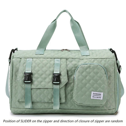 Borsone da Viaggio in Nylon Impermeabile con Scomparti Separati - Borsa Mamma Organizer Multifunzione