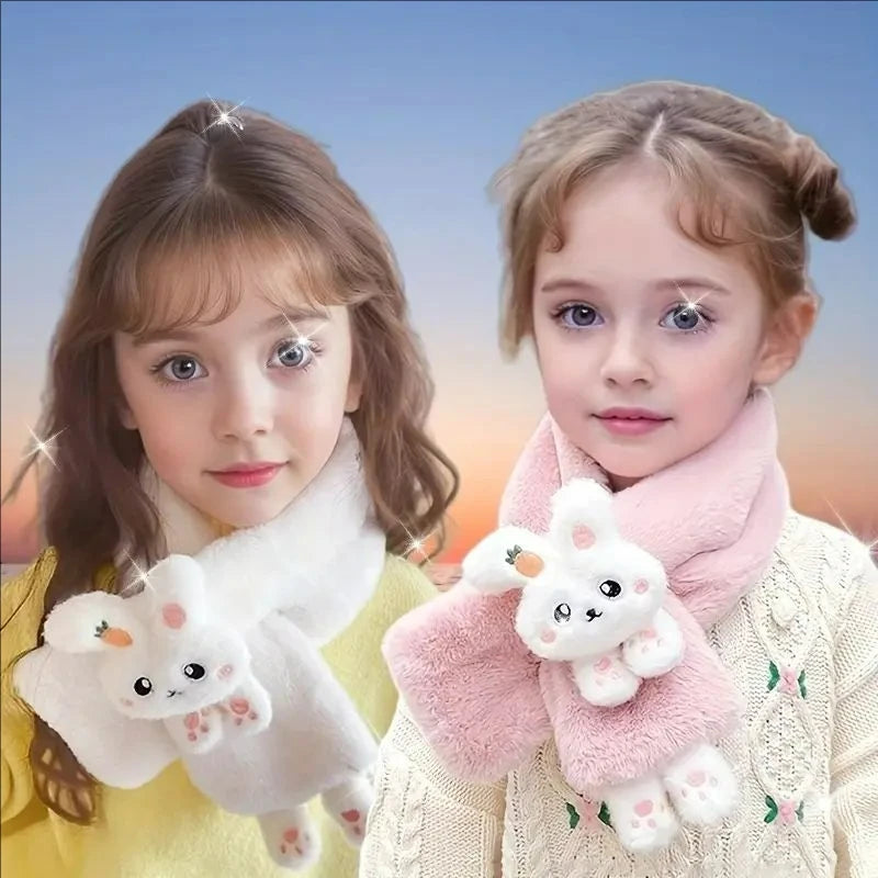Sciarpa Invernale Bambini con Passante – Scaldacollo Morbido in Pelliccia Sintetica