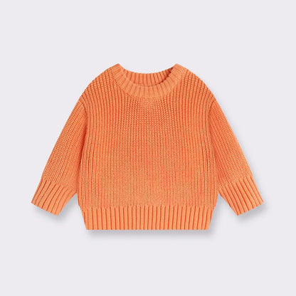 Maglione Bambini in Cotone a Maglia – Pullover Girocollo Invernale Unisex