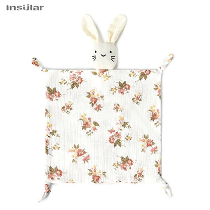 Doudou Coniglietto in Mussola di Cotone – Copertina Coccole per Neonati e Bambini