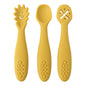 Set 3 Posatine in Silicone per Svezzamento e Autosvezzamento – Prime Posate per Neonato