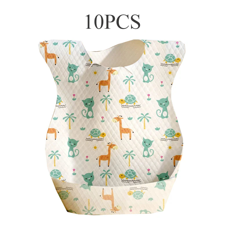 Bavaglini Impermeabili Usa e Getta a Casacca – Set 10 pz