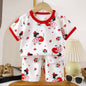 Pigiama Bambino Leggero 2 Pezzi con T-Shirt e Pantaloncini Fantasia