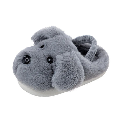 Pantofole Invernali Bambini Antiscivolo – Ciabatte Morbide in Peluche con Elastico al Tallone