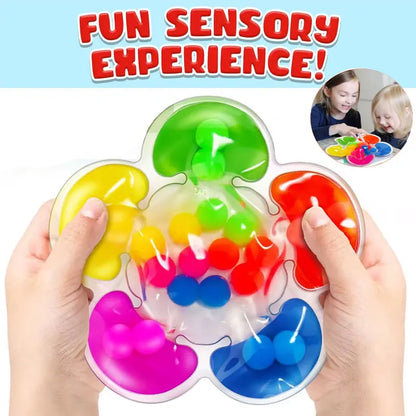 Gioco Sensoriale Squishy con Palline Colorate – Giocattolo Morbido per Motricità Fine e Abbinamento Colori