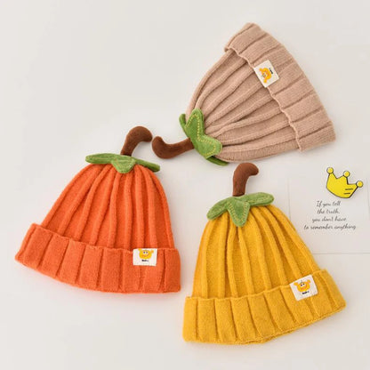 Cappellino Bambino in Maglia a Zucca con Fodera Morbida – 6 Mesi-3 Anni