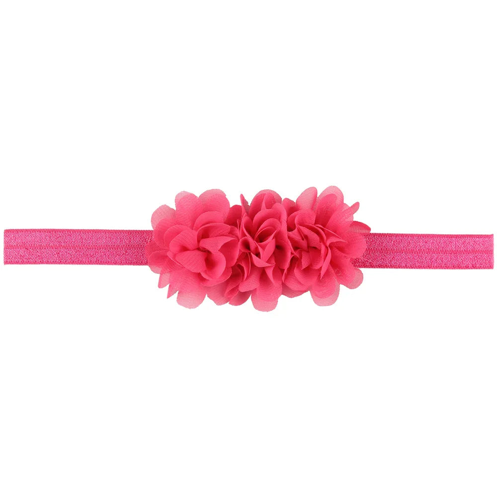 Fascia per Capelli con Fiore in Chiffon per Neonata e Bambina - Taglia unica (6 mesi - 3 anni)