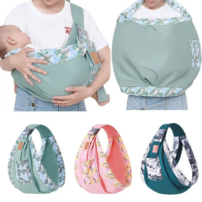 Fascia Porta Bebè 2 in 1 – Marsupio Sling a Tracolla e Copri Allattamento