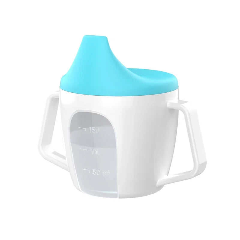 Tazza Primi Sorsi Bambini 200 ml – Bicchiere di Apprendimento con Beccuccio e Doppi Manici
