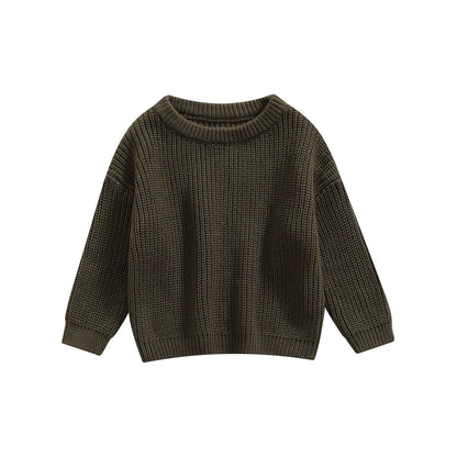 Maglione in Maglia per Bambini e Neonati in Cotone – Pullover a Maniche Lunghe Unisex per Autunno e Inverno