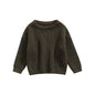 Maglione in Maglia per Bambini e Neonati in Cotone – Pullover a Maniche Lunghe Unisex per Autunno e Inverno
