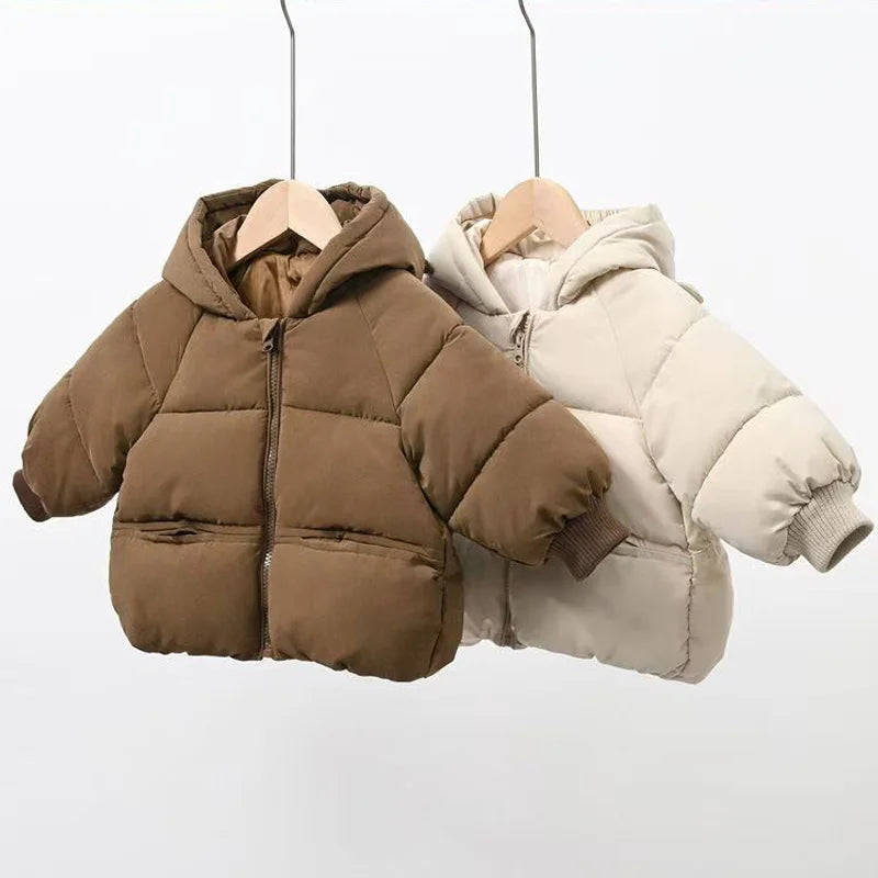 Giacca Invernale Imbottita Bambini con Cappuccio – Piumino Caldo e Unisex