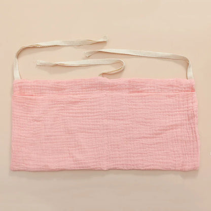 Organizer da Culla in Cotone – Porta Pannolini e Accessori Neonato con Doppia Tasca