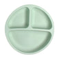 Piatto Svezzamento in Silicone con 4 Ventose – Piatto Pappa Antiscivolo a 3 Scomparti