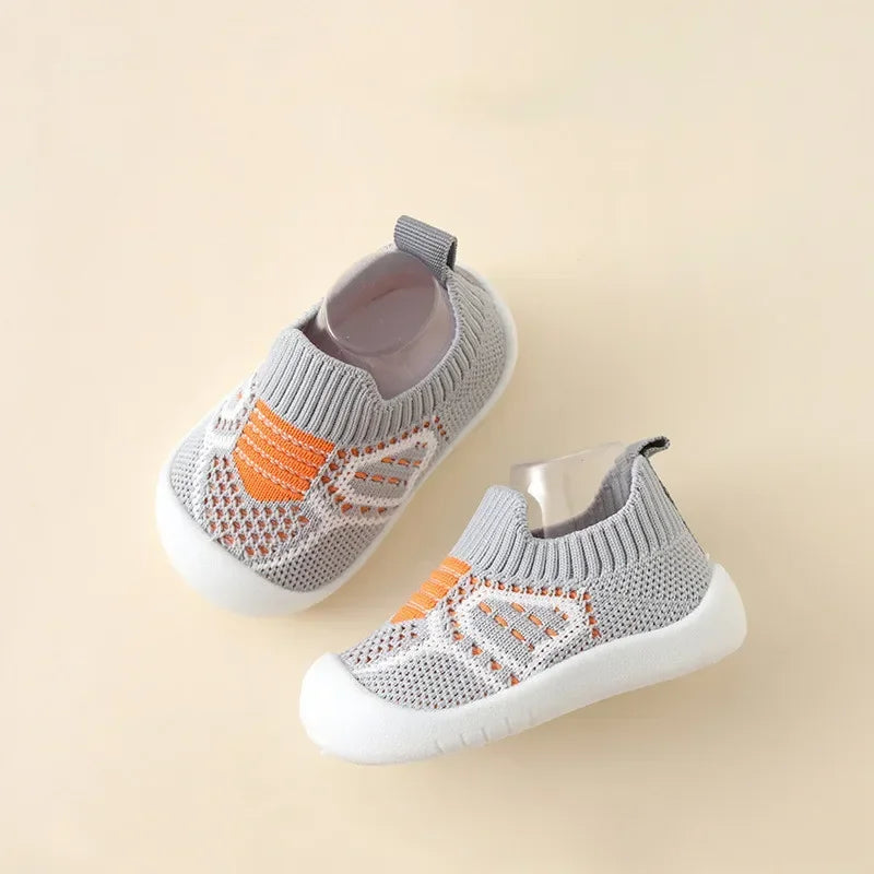Scarpe Calzino Primi Passi per Neonato e Bambino | Traspiranti con Suola Antiscivolo in Gomma