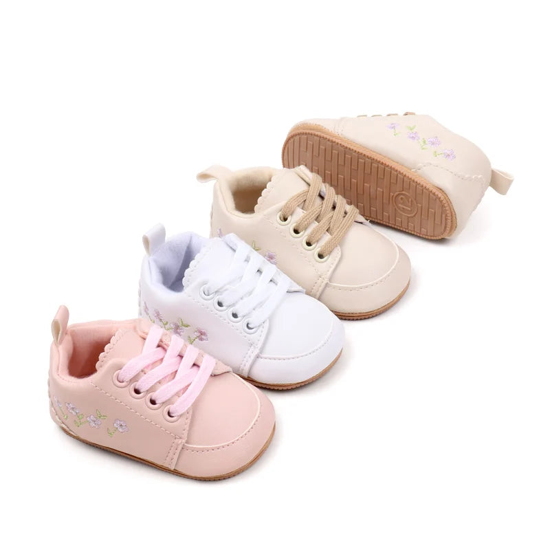 Scarpine Neonato Primi Passi Antiscivolo – Sneakers Morbide 0-18 Mesi