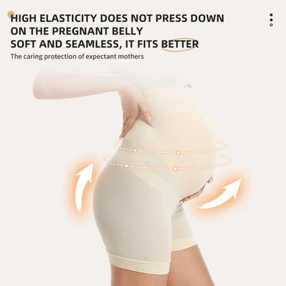 Boxer Premaman a Vita Alta Senza Cuciture – Slip Intimo Gravidanza Elasticizzato con Fascia Addominale