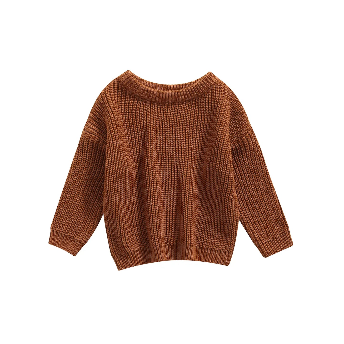 Maglione in Maglia per Bambini e Neonati in Cotone – Pullover a Maniche Lunghe Unisex per Autunno e Inverno