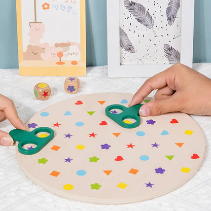 Trova Forme e Colori – Gioco da Tavolo Educativo in Legno per Bambini 3–6 Anni