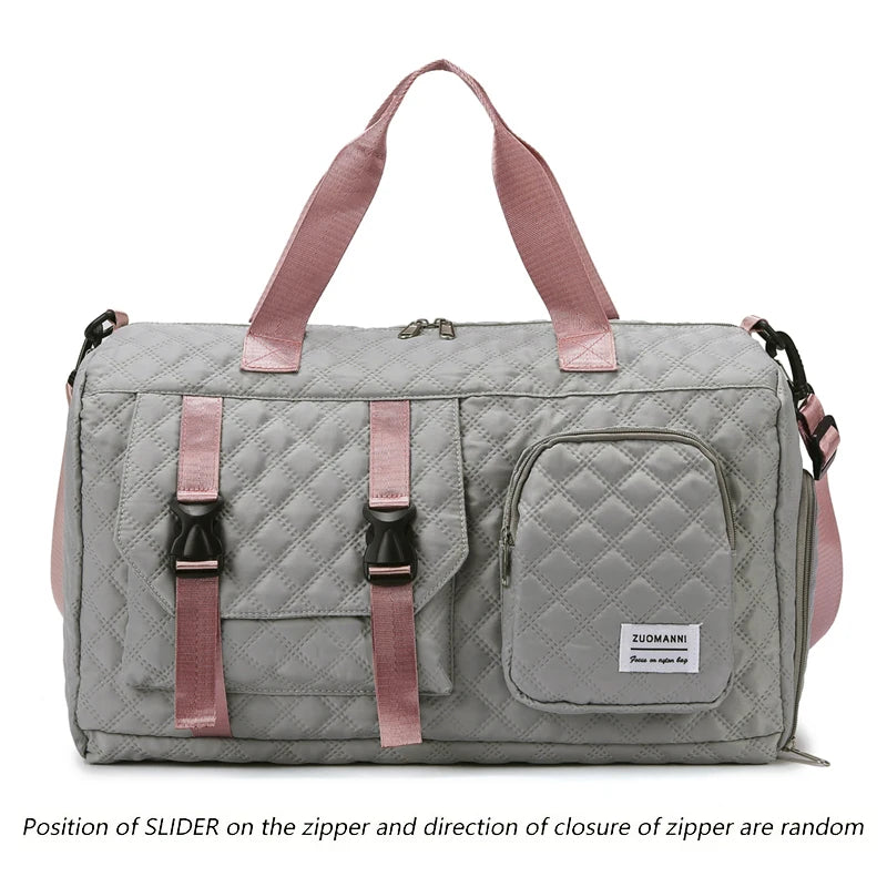 Borsone da Viaggio in Nylon Impermeabile con Scomparti Separati - Borsa Mamma Organizer Multifunzione