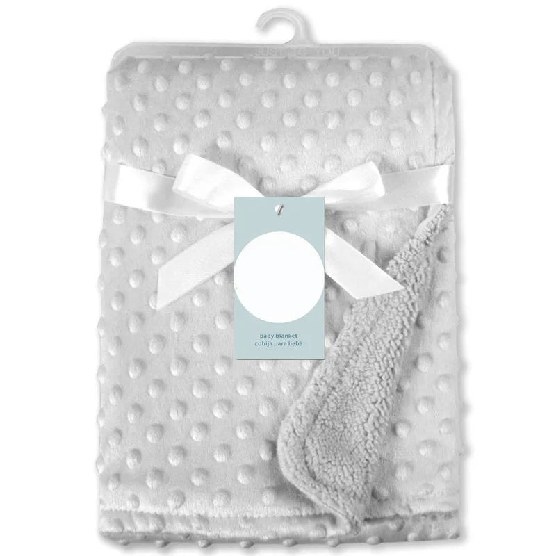 Copertina Neonato in Morbido Pile 70×95 cm con Texture a Rilievo