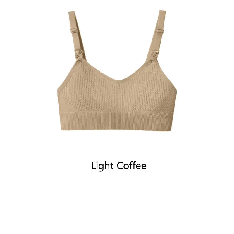 Top Allattamento Senza Ferretto con Coppe Apribili – Reggiseno Seamless Elasticizzato