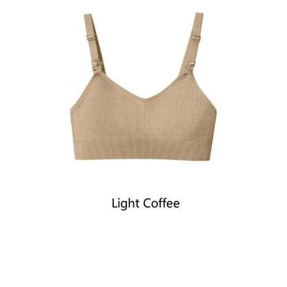 Top Allattamento Senza Ferretto con Coppe Apribili – Reggiseno Seamless Elasticizzato