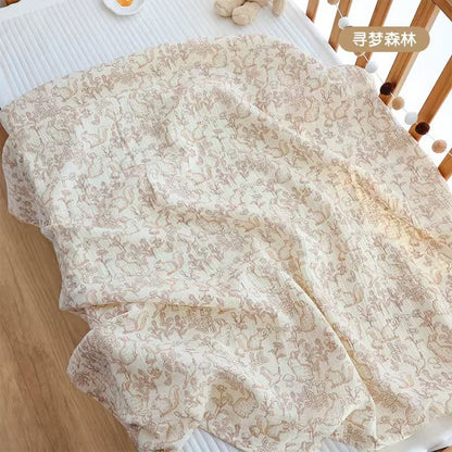 Copertina Neonato in Mussola di Cotone 100×100 cm – Leggera e Traspirante