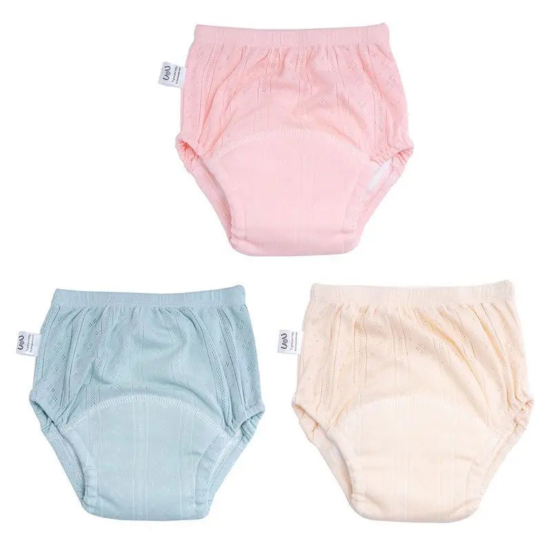 Mutandine per Spannolinamento in Cotone – Set da 3 Slip Lavabili per Bambini