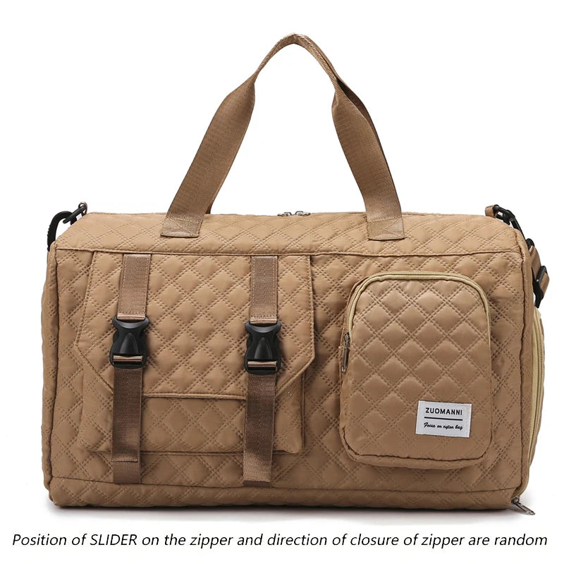 Borsone da Viaggio in Nylon Impermeabile con Scomparti Separati - Borsa Mamma Organizer Multifunzione