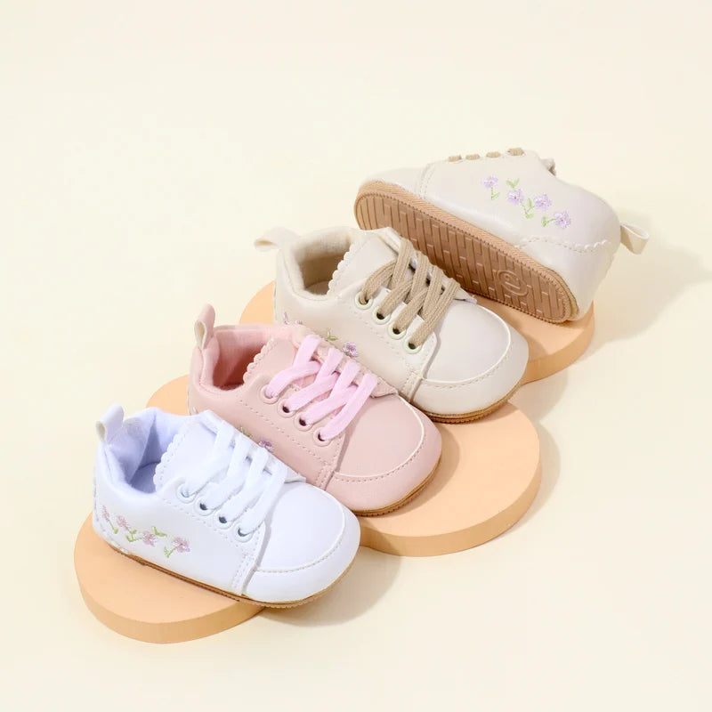 Scarpine Neonato Primi Passi Antiscivolo – Sneakers Morbide 0-18 Mesi