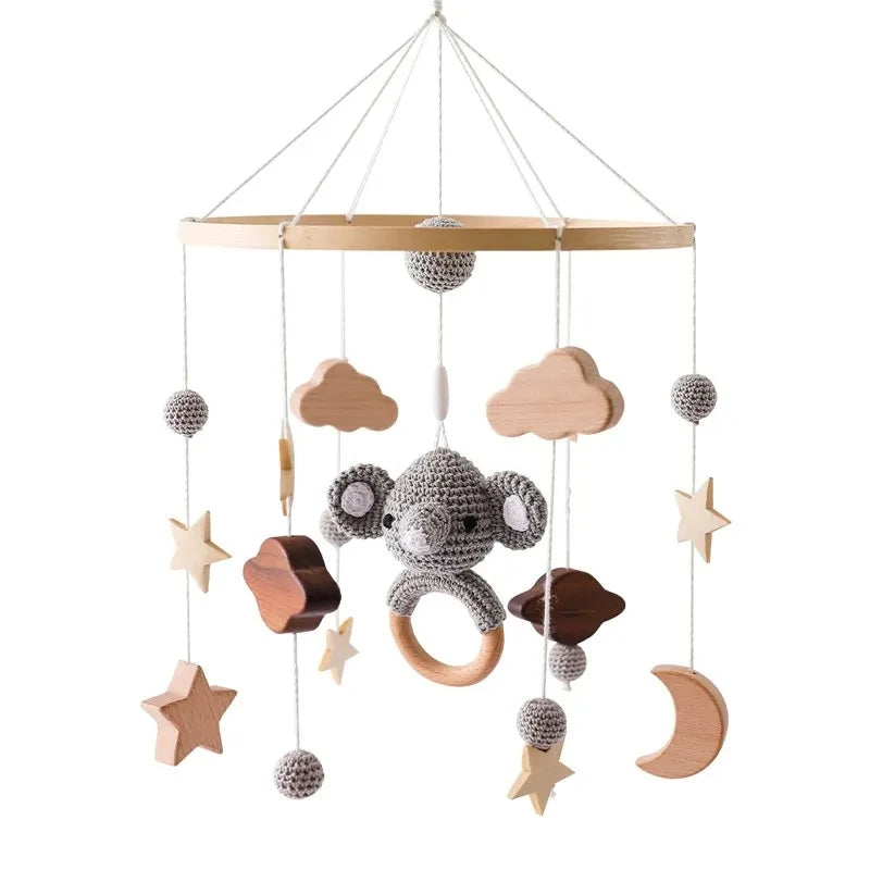 Carillon Musicale per Culla Effetto Legno – 35 Melodie e Rotazione