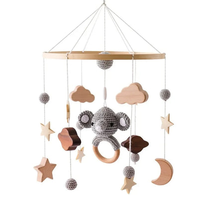 Carillon Musicale per Culla Effetto Legno – 35 Melodie e Rotazione
