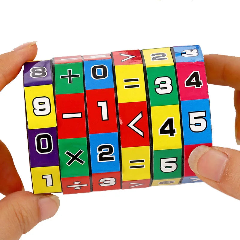 Cilindro Matematico Girevole – Puzzle Educativo con Numeri e Operazioni