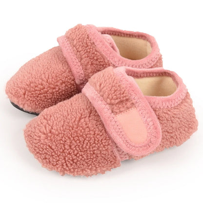 Pantofole Invernali Bambini Antiscivolo – Scarpine da Casa Effetto Teddy con Chiusura a Strappo
