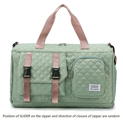 Borsone da Viaggio in Nylon Impermeabile con Scomparti Separati - Borsa Mamma Organizer Multifunzione