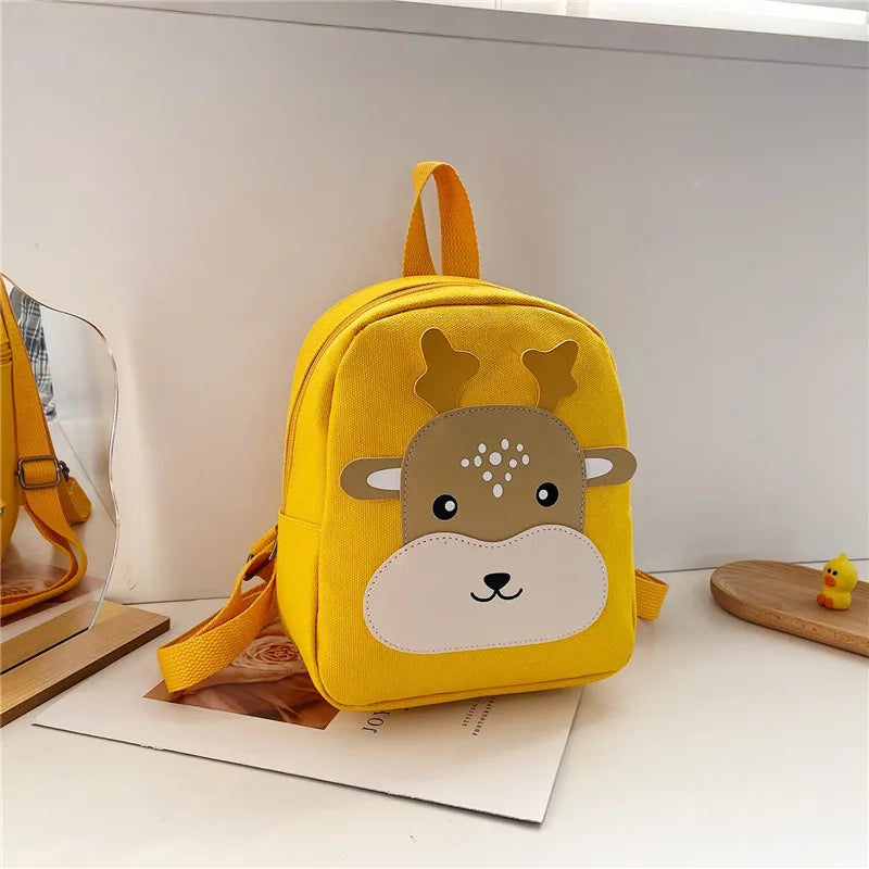 Zainetto Bambino con Animaletto – Mini Zaino in Tela per Asilo e Piccole Uscite