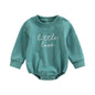 Body Felpato Neonato in Cotone "Little Love" a Maniche Lunghe | Unisex Autunno Primavera