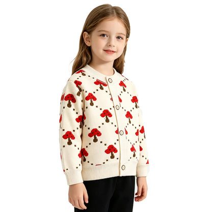 Cardigan Bambini con Bottoni – Maglia a Maniche Lunghe per Autunno e Mezza Stagione