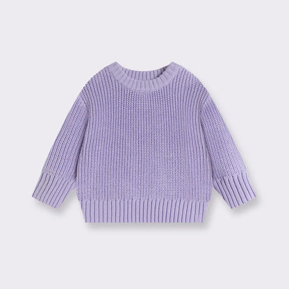 Maglione Bambini in Cotone a Maglia – Pullover Girocollo Invernale Unisex