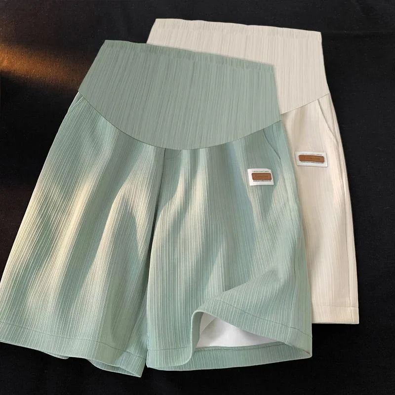Bermuda Premaman – Pantaloncini Morbidi con Fascia Alta Elastica per Gravidanza