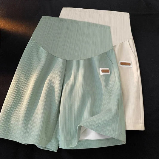 Bermuda Premaman – Pantaloncini Morbidi con Fascia Alta Elastica per Gravidanza